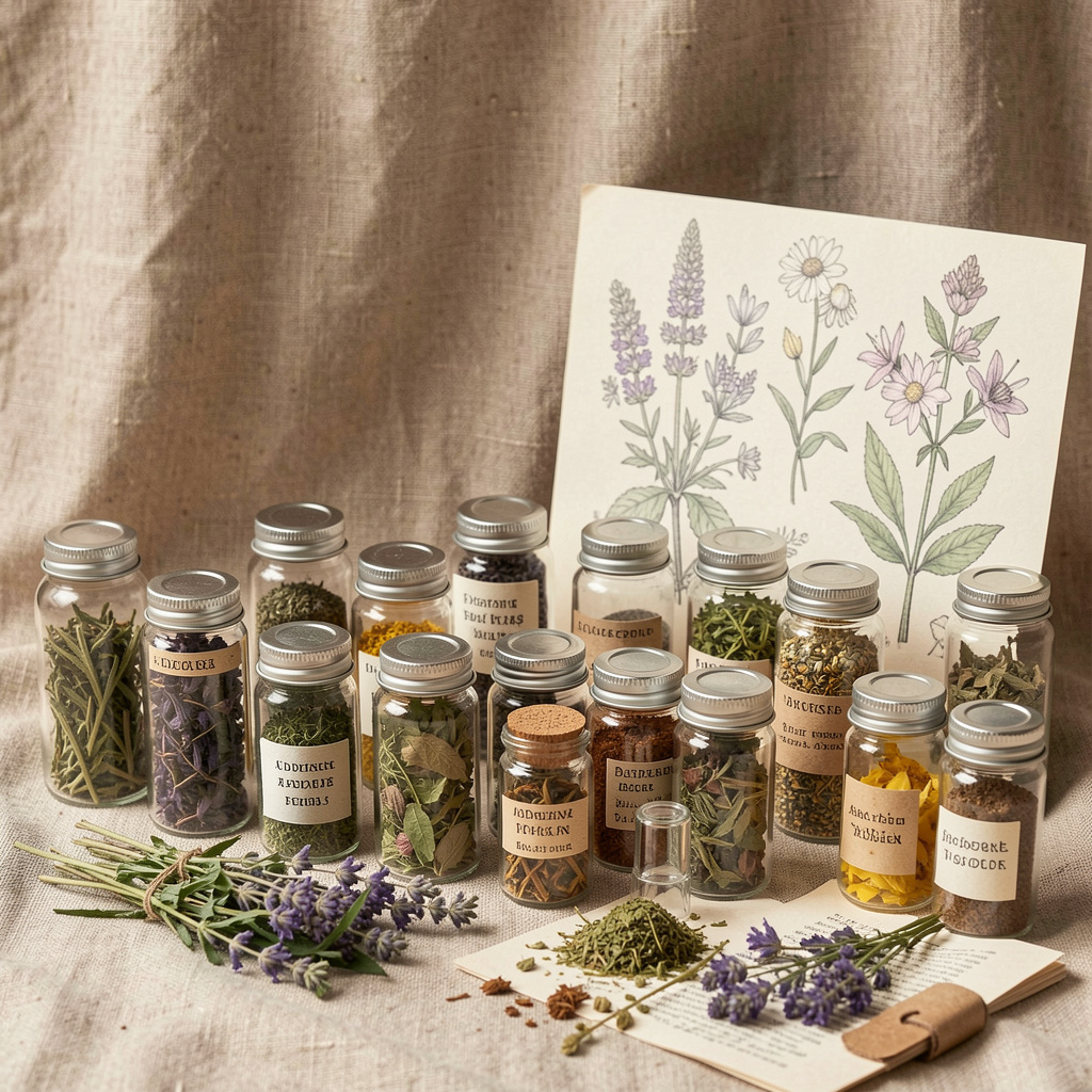 Natural botanical ingredients including adaptogens and herbs